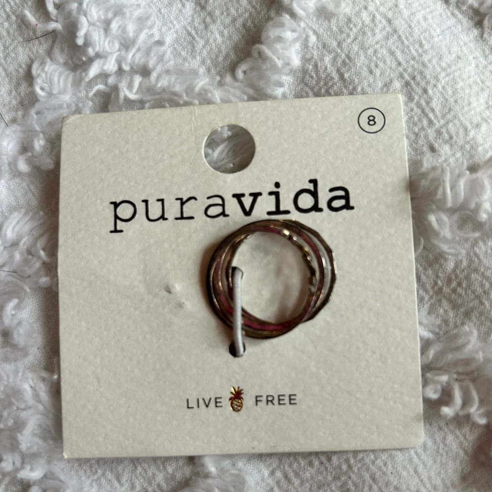 Silver Pura Vida Rings